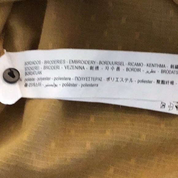 Zara Embroidered Boho Blouse S - Picture 6 of 7